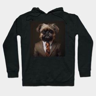 Brussels Griffon Dog in Suit Hoodie